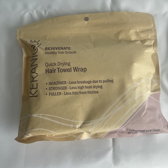 Keranique Quick Drying Hair Towel Wrap - Less Frizz and Breakage - NEW & SEALED - Picture 1 of 3